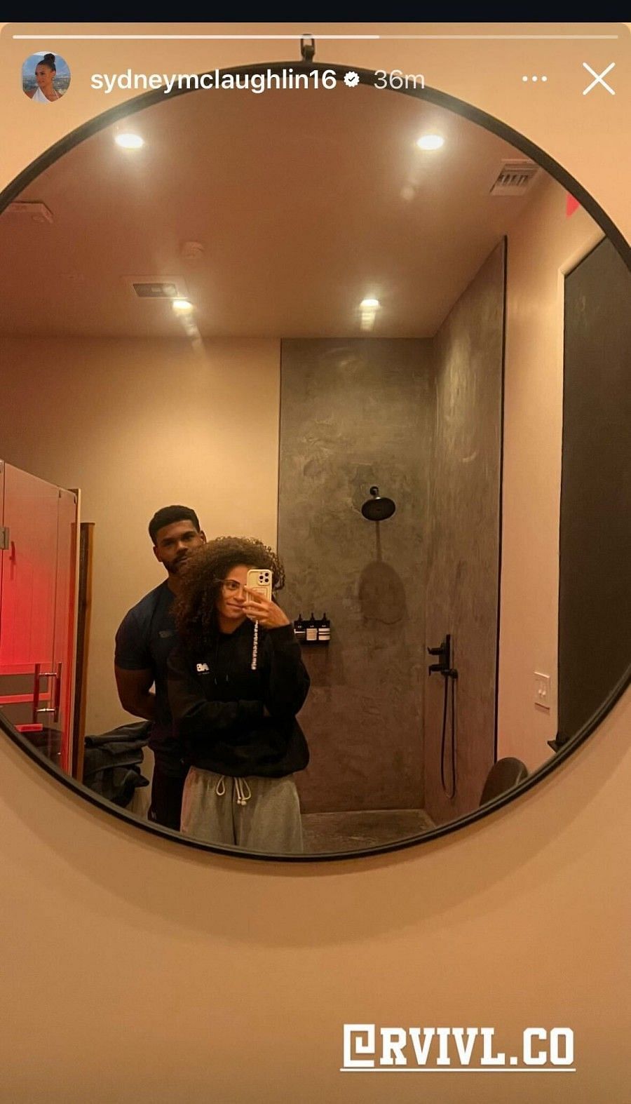 Screenshot of Biles' Instagram/@sydneymclaughlin16